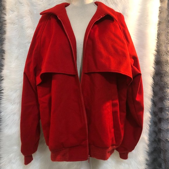 Pendleton Other - Vintage Pendleton Wool Solid Red Heavy Jacket Coat